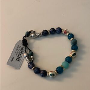 J.Jill Blue and Silver Beaded Bracelet